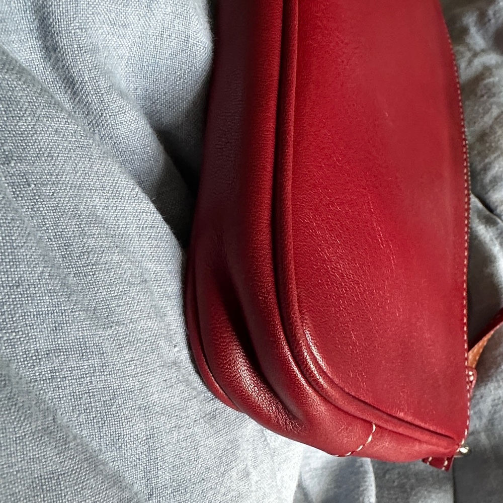 Coach Hampton Slim Demi Red Leather Crossbody Bag - Picture 5 of 14